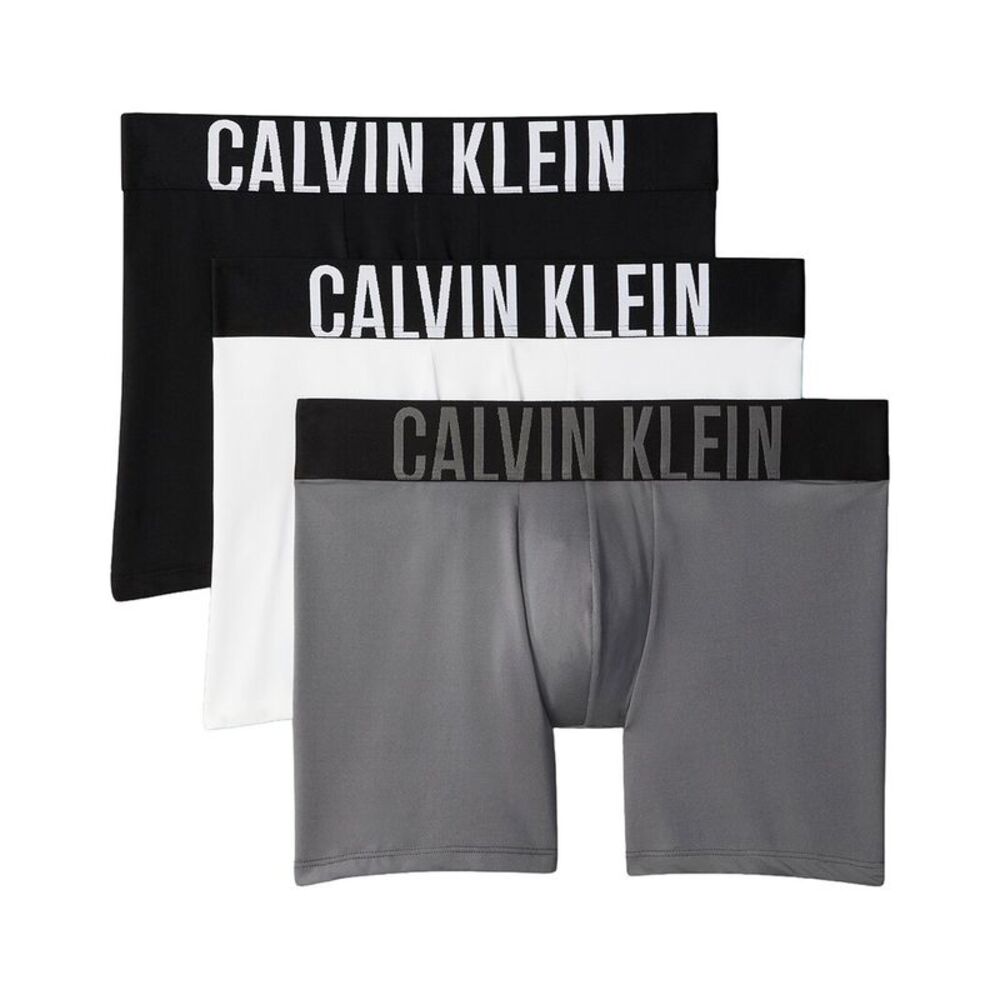 Calvin Klein Mens Boxer Brief 3-Pack, Black